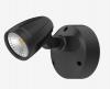 MURO-MAX 16W BLACK ALUMINIUM SPOTLIGHT IP65
